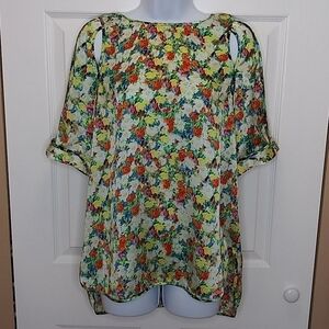 Rebecca Minkoff‎ Silk Acid Bloom Sade Top